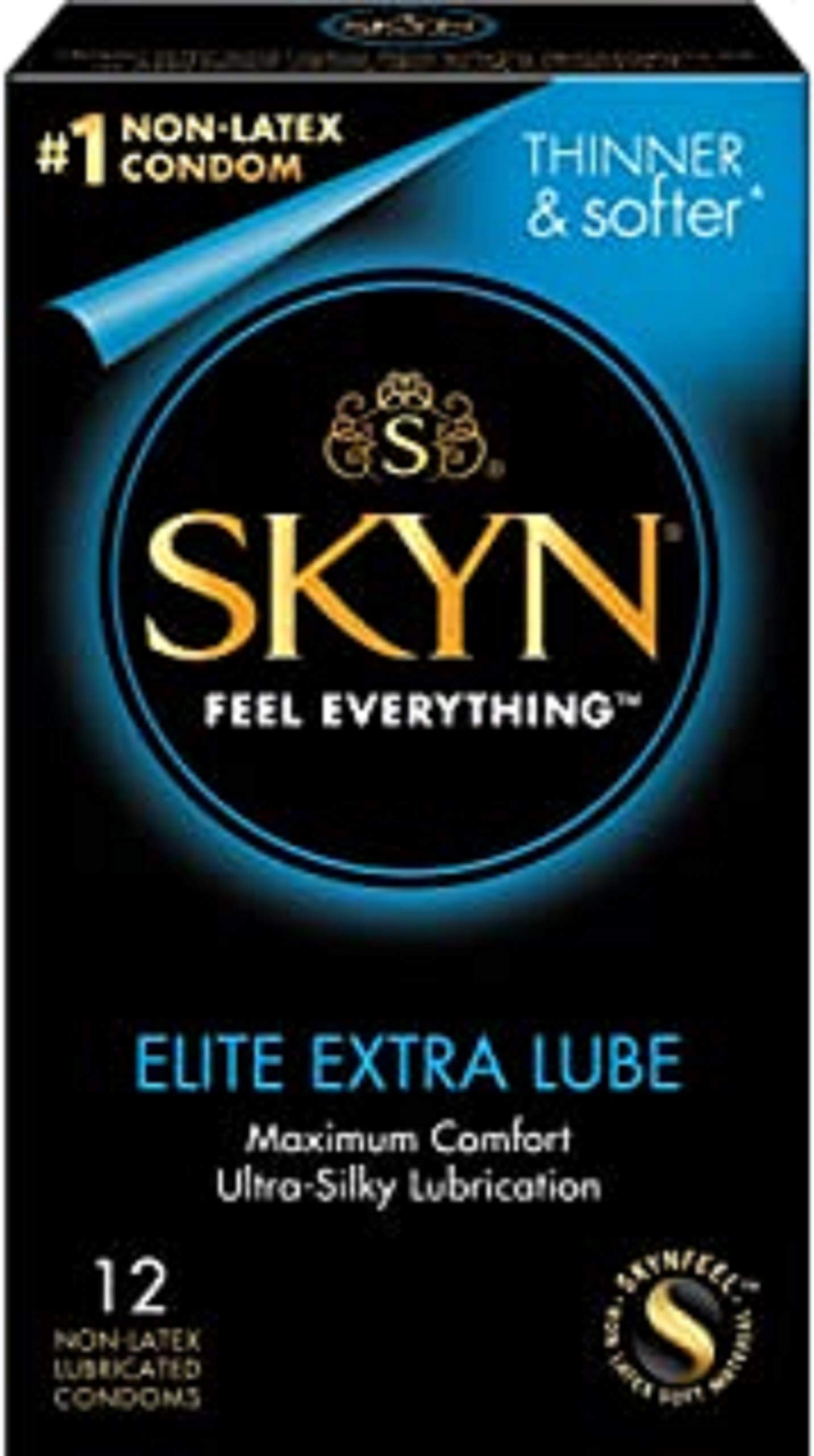 Skyn Extra Lubricated 12 Condoms (2 Pack)
