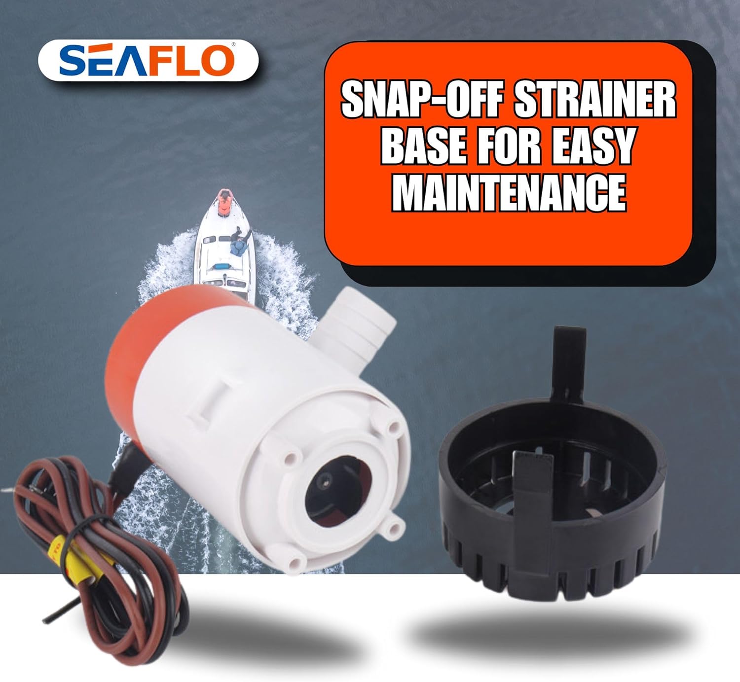 SEAFLO Electric Marine Bilge Pumps (500 GPH) : Sports & Outdoors