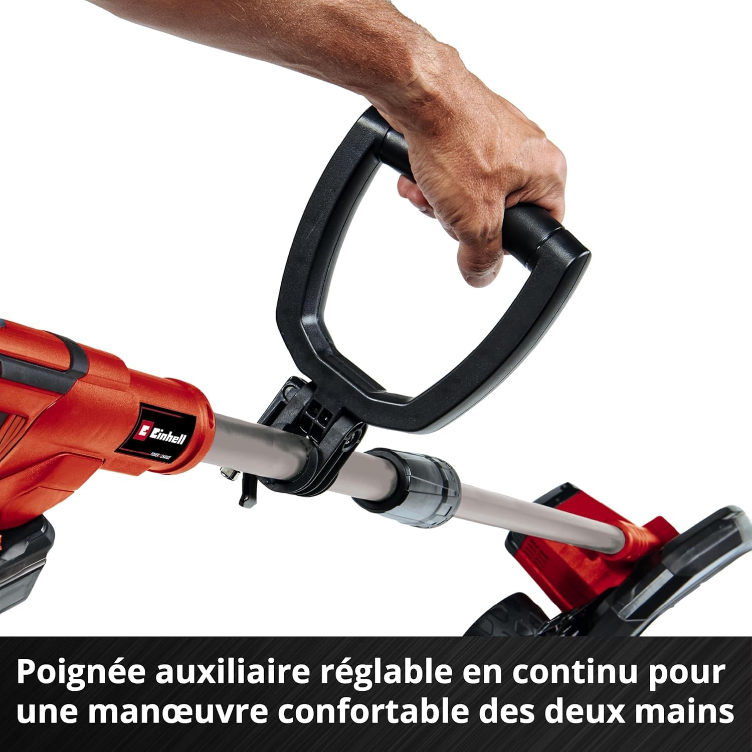 Einhell Coupe-Bordures sans Fil GE-Le 18/190 Li - Solo Power X-Change (18 V, réglage Profondeur 3 Niveaux, Manche démontable, revêtement Softgrip) Livré sans Batterie ni Chargeur