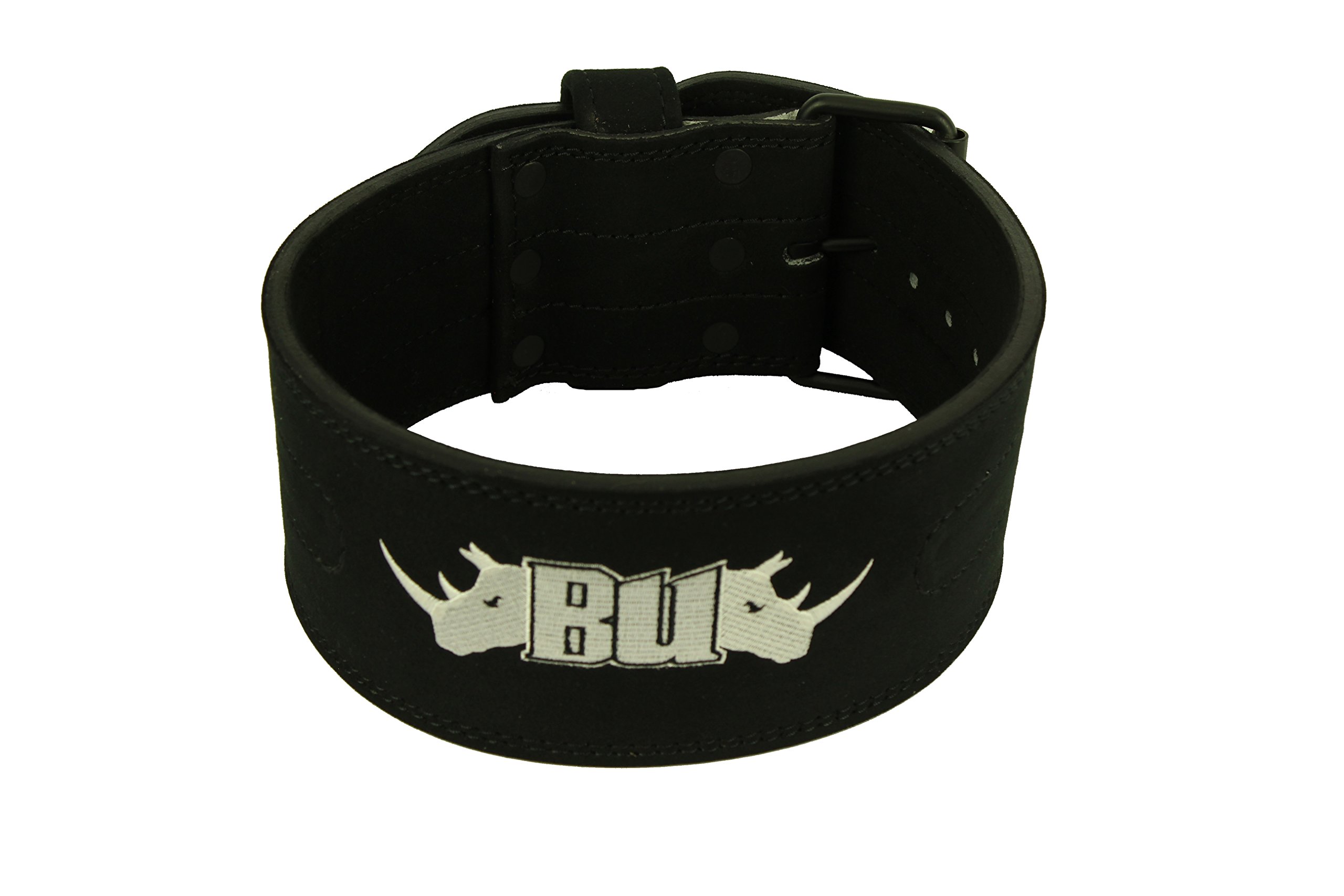 Battle Underground 10mm Leather Powerlifting Belt | Comfortable Suede Lined Back Support for Power Lifting | Ideal for Men & Women
