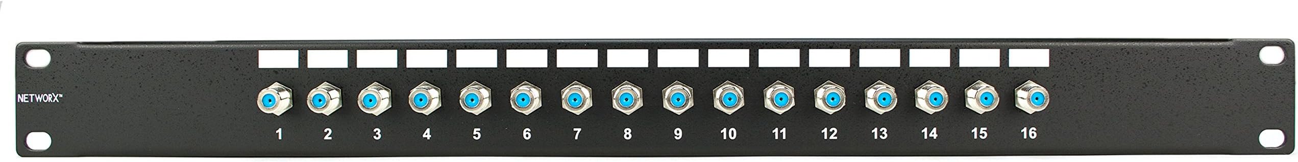 Networx Coaxial Patch Panels (16 Port, F-Connector 3ghz)