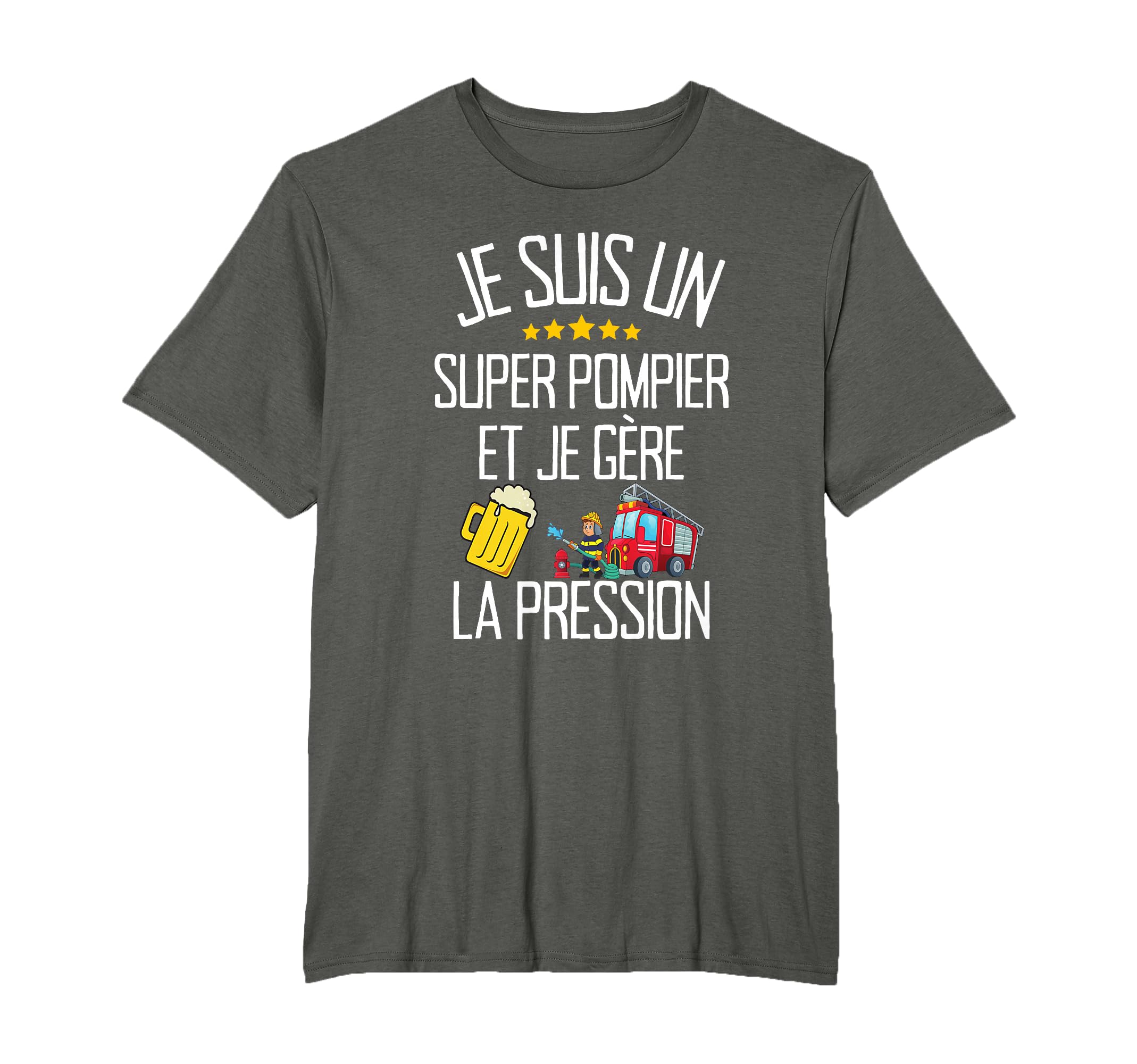 T-shirt Homme - Je suis pompier et toi quel est ton super-pouvoir