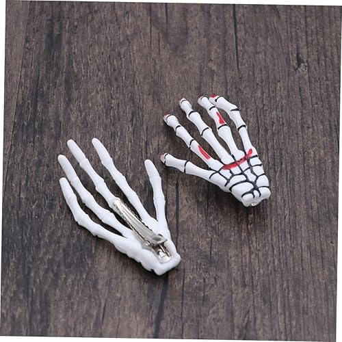 Miniatura 8 de Pinzas para el pelo de garra, 8 piezas, pinzas para el cabello, pinzas para el pelo de esqueleto, horquilla de esqueleto para mujer, pinzas para el