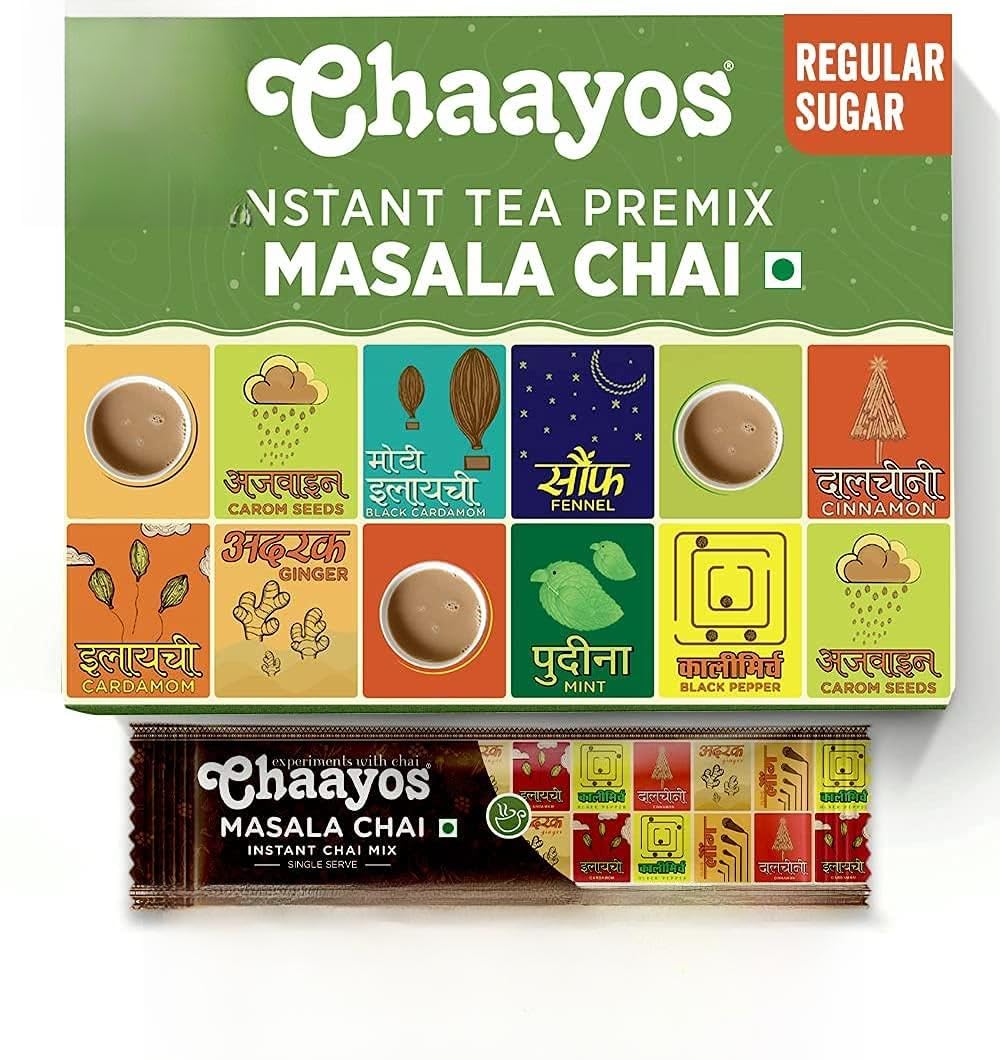 Thé masala chai instantané et savoureux à base d'Assam flavored tea prémix avec épices traditionnelles