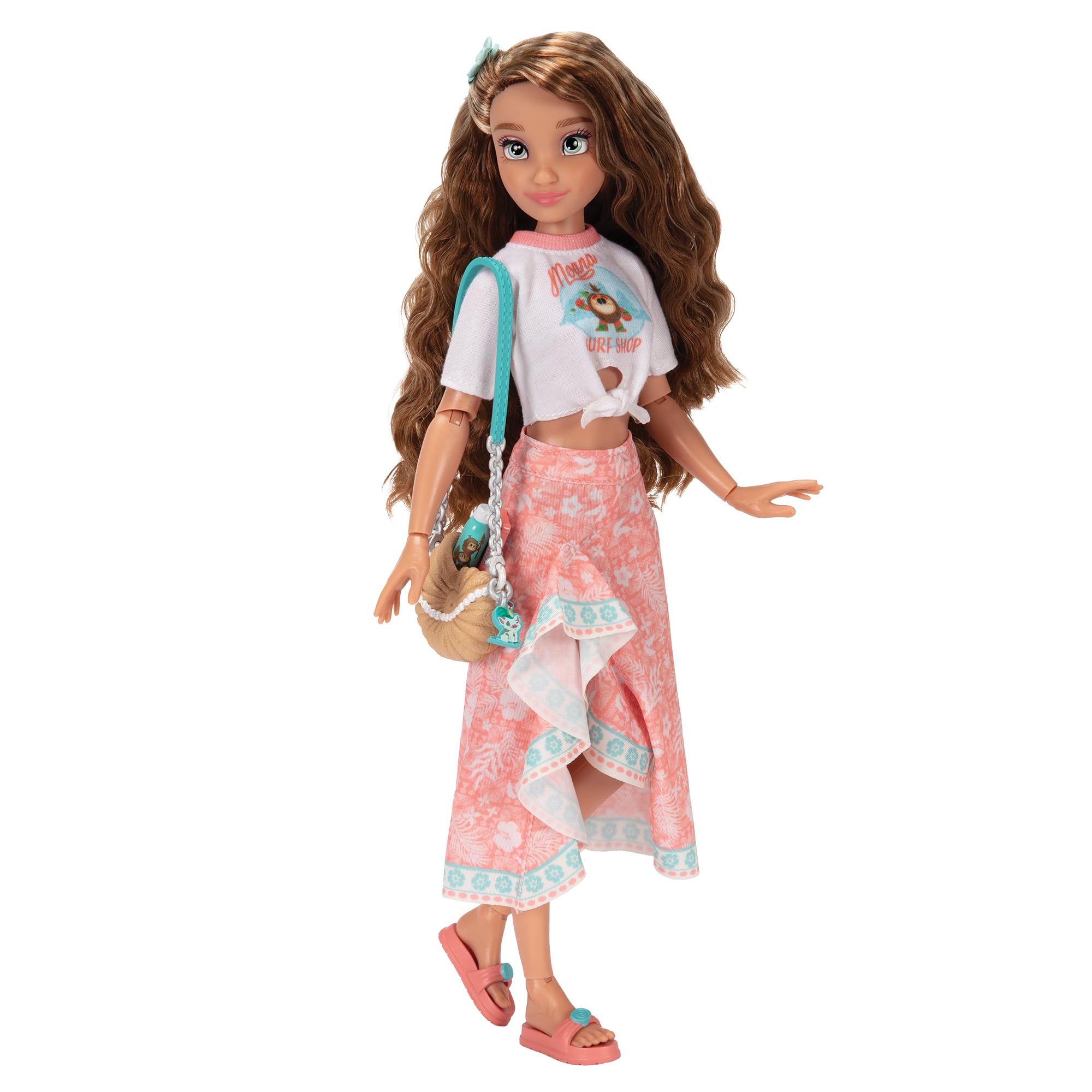 Disney ILY 4EVER Moana Fashion Doll 30 cm / 11,5" Tall, Officially Licensed by Jakks Pacific,13 Points of Articulation, Complete with Mix-and-Match Accessories and Glittery Mickey Ring for You!