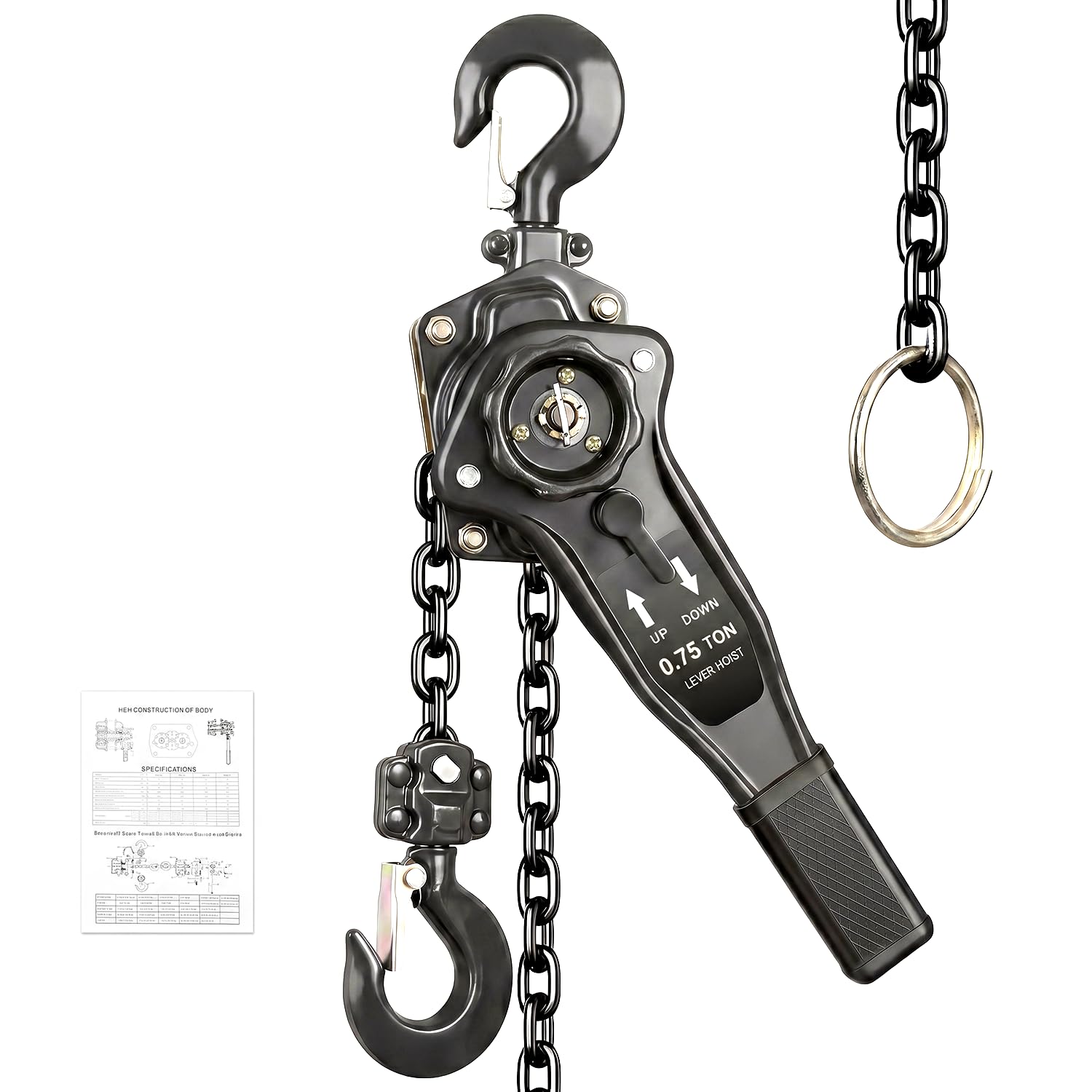 Lever Chain Hoist - 1 Ton Lifting Capacity -1 Lever Chain Hoist - 1 Ton Lifting Capacity -1