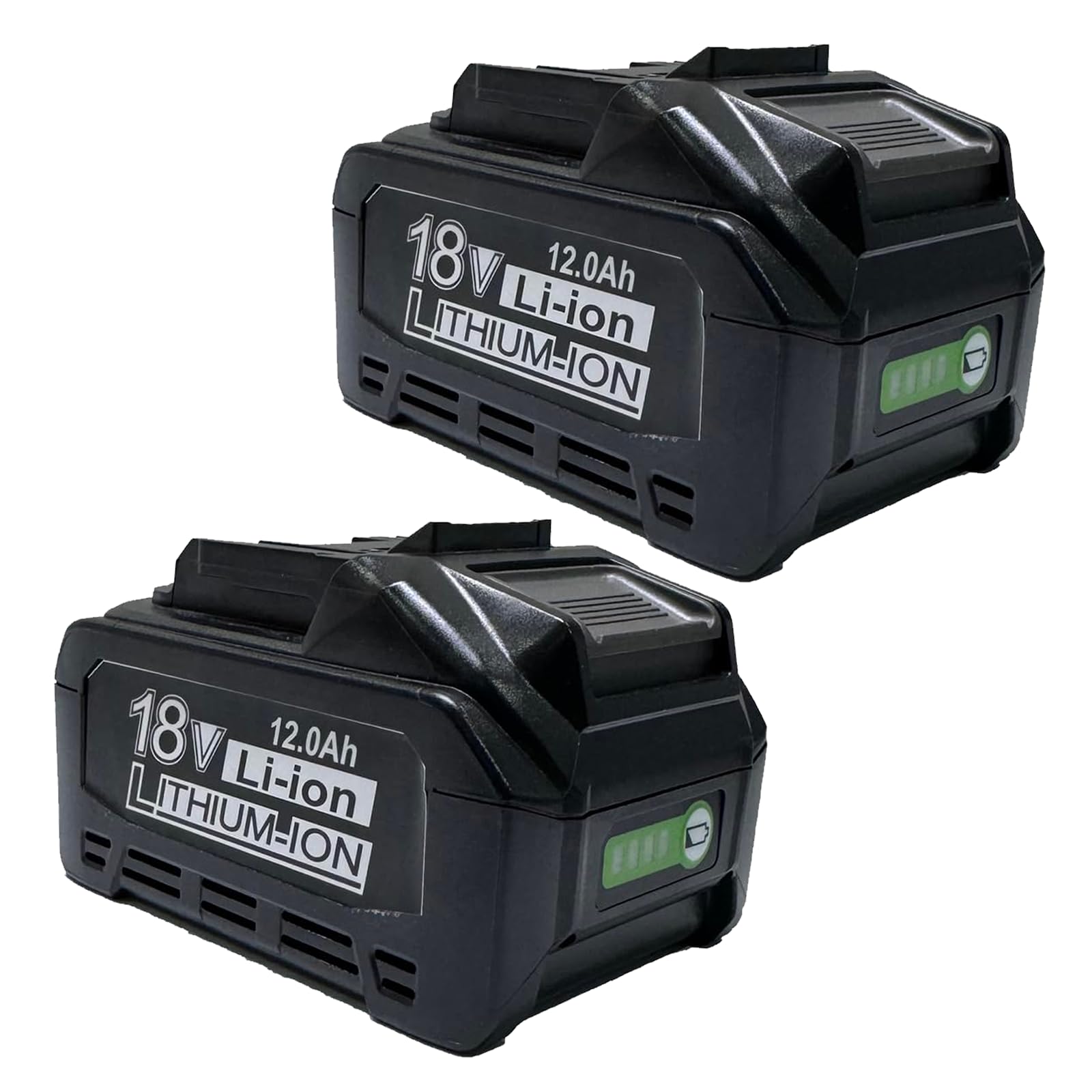 2 Pack 12000mAh Replacement for Makita 18V Batteries Compatible with Makita Battery High Capacity BL1860B BL1850B BL1840B BL1830B BL1815B Cordless Power Tools with LED Indicator (12.0-2) — image 1