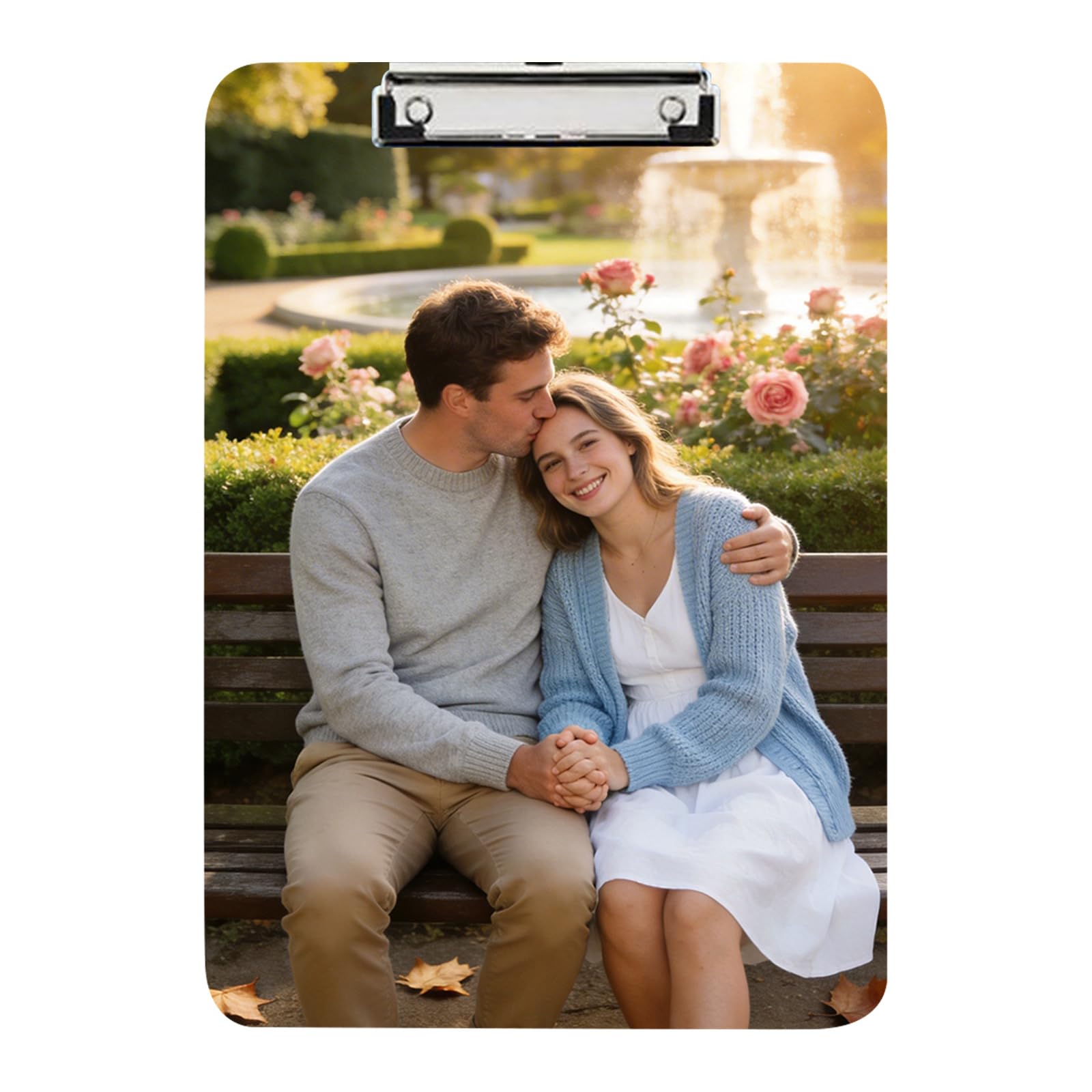 Personalised Clipboard, Personalised Double Sided with Photo – A4 Clipboard, Custom Printed Face Image for Clip Board – School Office Supply Gift for Student Teacher Colleague