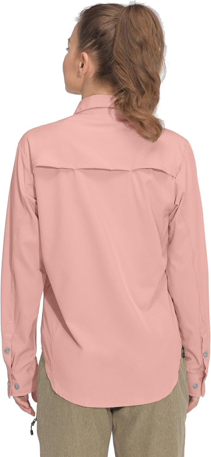Little Donkey Andy Women's Stretch Quick Dry UPF50+ Long Sleeve Shirt for Hiking, Travel, Camping - Image 3
