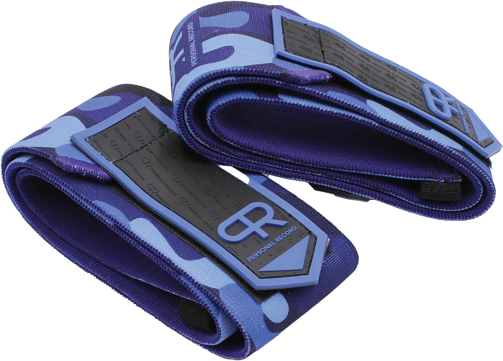 Elbow Wraps for Weightlifting - Heavy Duty Construction, 25% More Elasticity, Reinforced Stitching, Extra Wide Fastener, Easy to Adjust, (Blue Camo)