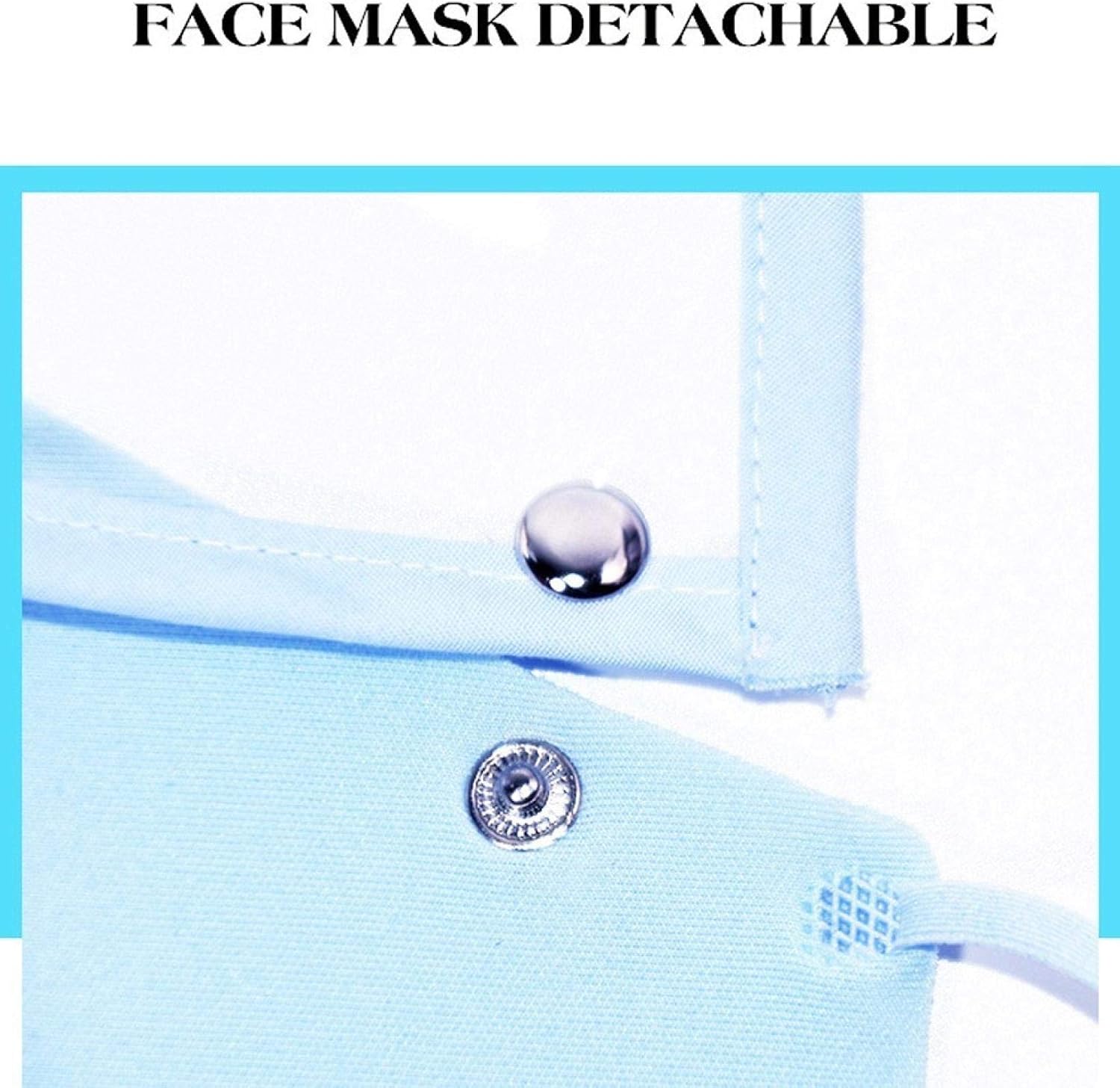 6PCS Cotton Dustproof Face Protective, Reusable Washable Face Bandanas with Breather Valve and Detachable Eyes Shield (6 Colors(Without valve) - 6PCS)