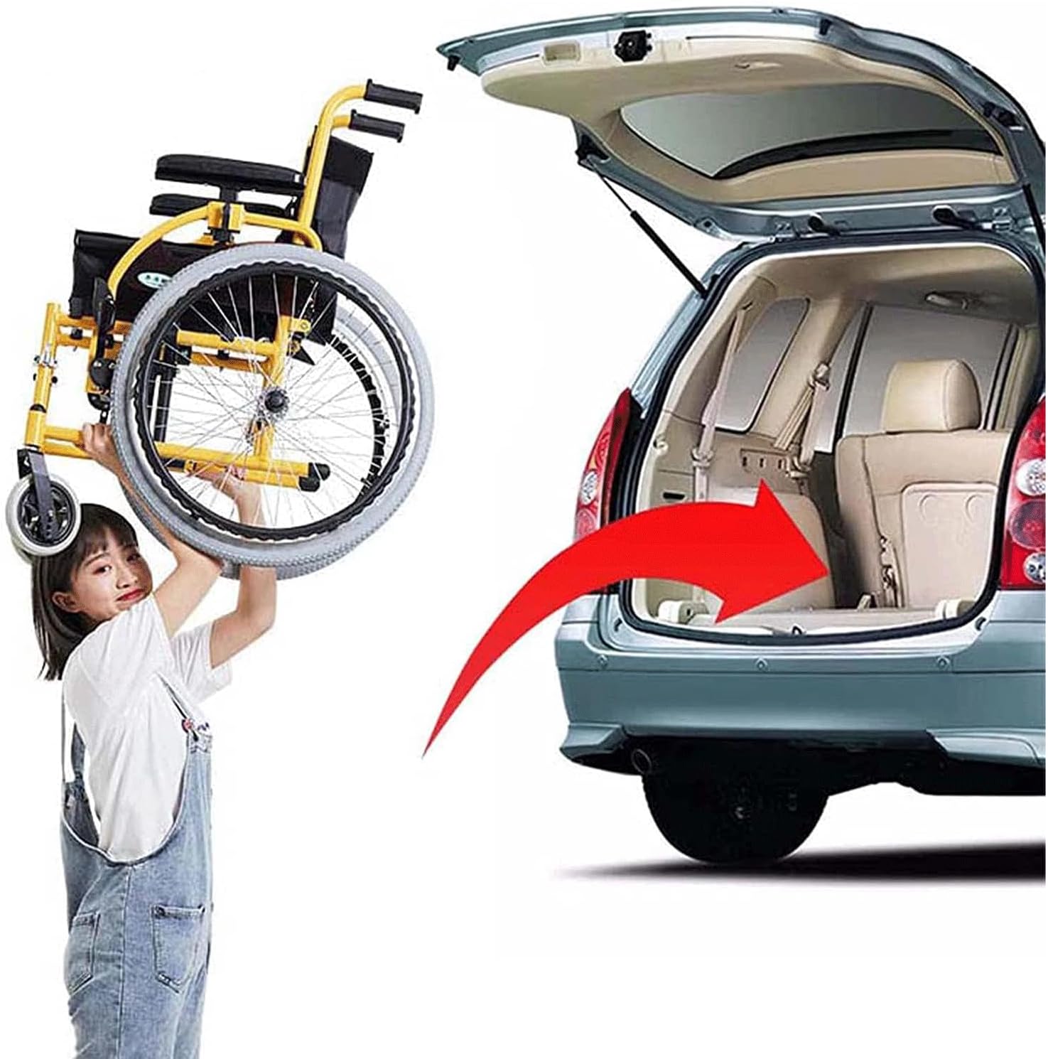 G-CARE 介助式アルミ製多機能タイプ車いす GC16-WHU-001 (ブラウン