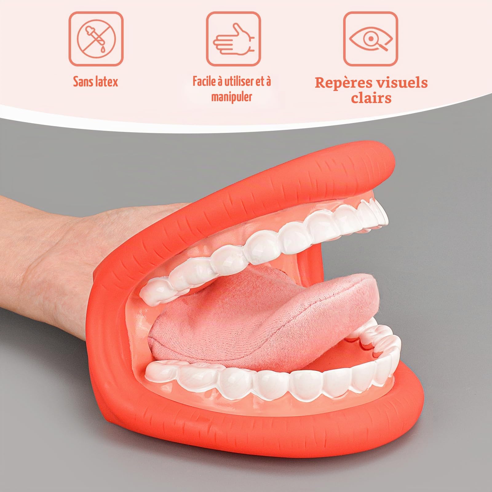 Ultrassist Ultrassist Marionnette à main avec langue pour enfants Rouge Taille moyenne