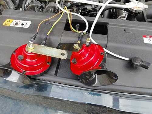 Miniatura 6 de Bocina de tren para camiones  Bocina de barco súper ruidosa de 130 DB, bocinas de caracol eléctricas impermeables de 12 V, bocina de aire para