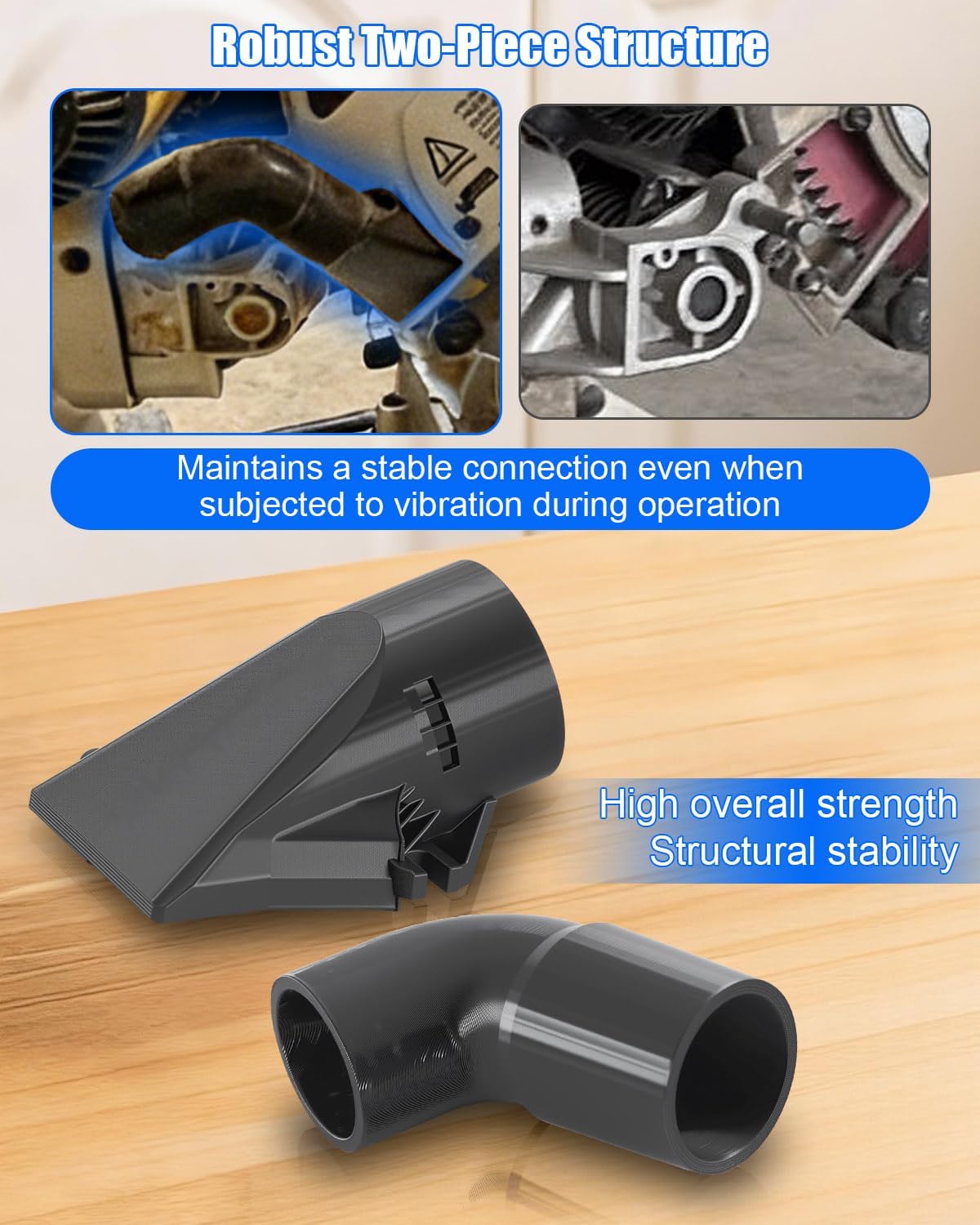 Dust Collector Adapter, Dust Bag Adapter Compatible with Dewalt DW708 Miter Saw