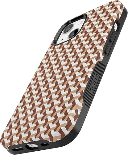 Vista 529 de Casely Funda para iPhone 13 Compatible con MagSafe Color Splash de medianoche Funda retro abstracta Color de medianoche Splash Abstracto