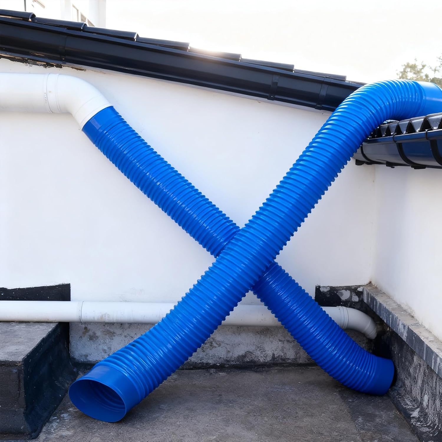 Heavy PVC Fume Collection Hose, Puncture-Resistant Debris Collector, Dust, for Woodworking(10m(32.8ft),140mm/5.5in)