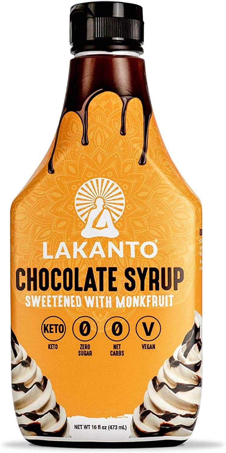 Lakanto Sugar Free Chocolate Syrup Sweetened with Monk Fruit