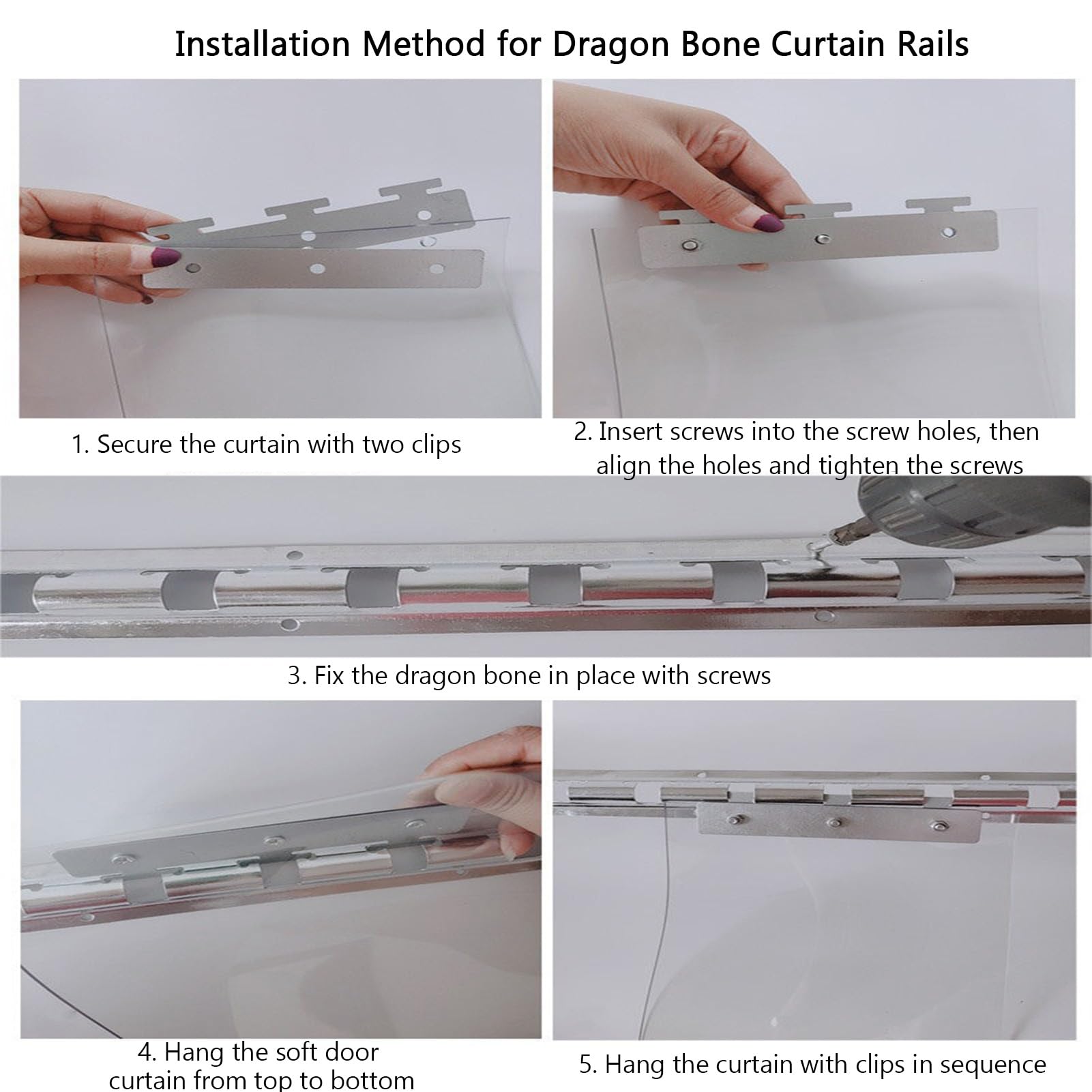 Rideau a Lamelle Brise-Vent Bandes Porte Plastique Rideaux Lanières PVC Usines, Entrepôts(135x210cm/53.15x82.68in)