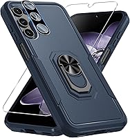 Vista 29 de Janmitta Funda compatible con Samsung Galaxy A14 5G con protector de pantalla + protector de lente de cámara, funda resistente de servicio pesado