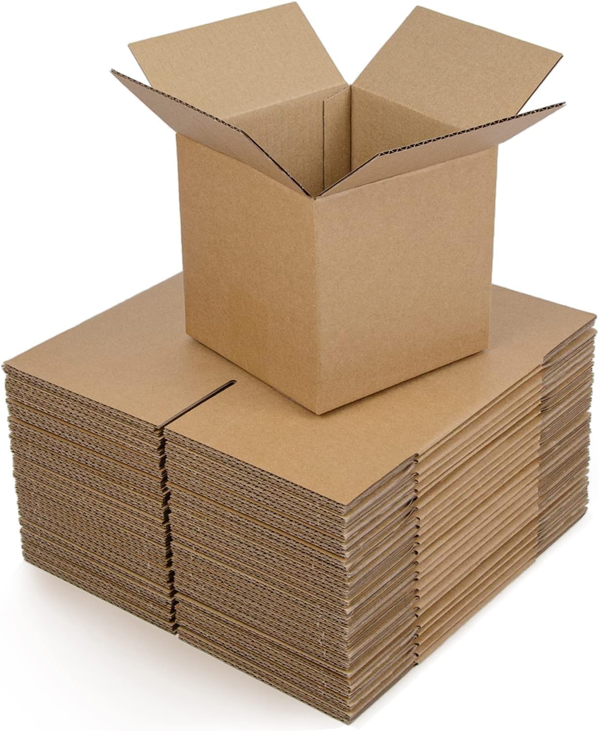 6x6x6" Small Cardboard Boxes – 152x152x152mm AAA Single Wall Mailing Shipping Boxes – Strong Cube Postal Packing Cartons – Flat Pack Recyclable Moving Storage Boxes (100x SW 6x6x6 inch box - Brown)