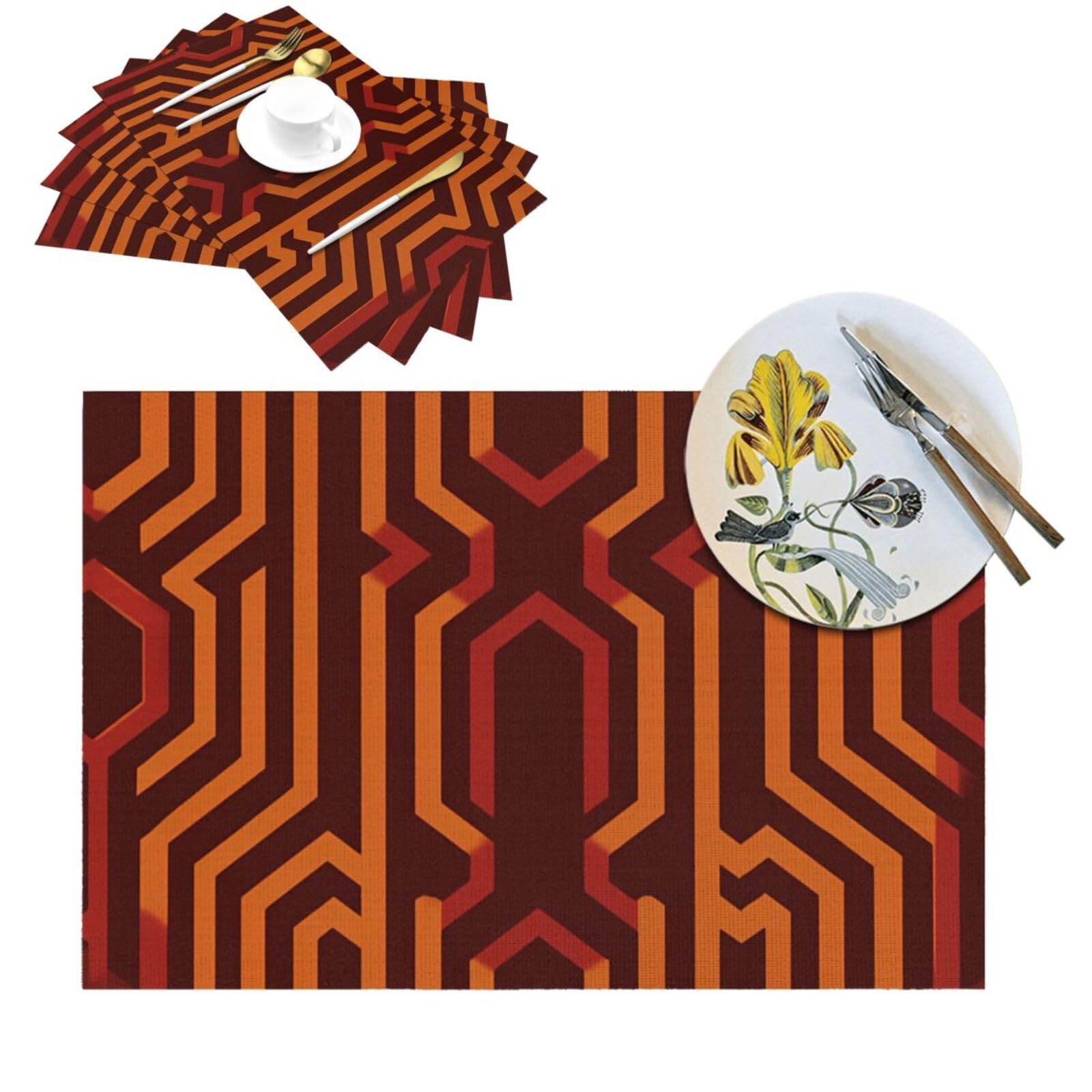 Lot de 6 sets de table lavables pour protéger la cuisine et la table d'extérieur