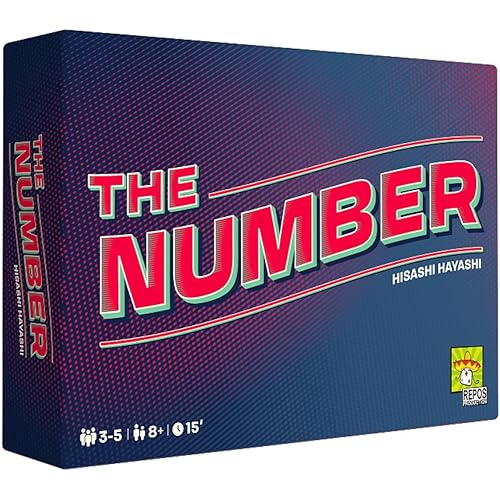 The Number Party Game - Fast-Paced Number Strategy Game, Fun Family Game for Kids & Adults, Ages 8+, 3-5 Players, 15 Minute Playtime, Made by Repos Production