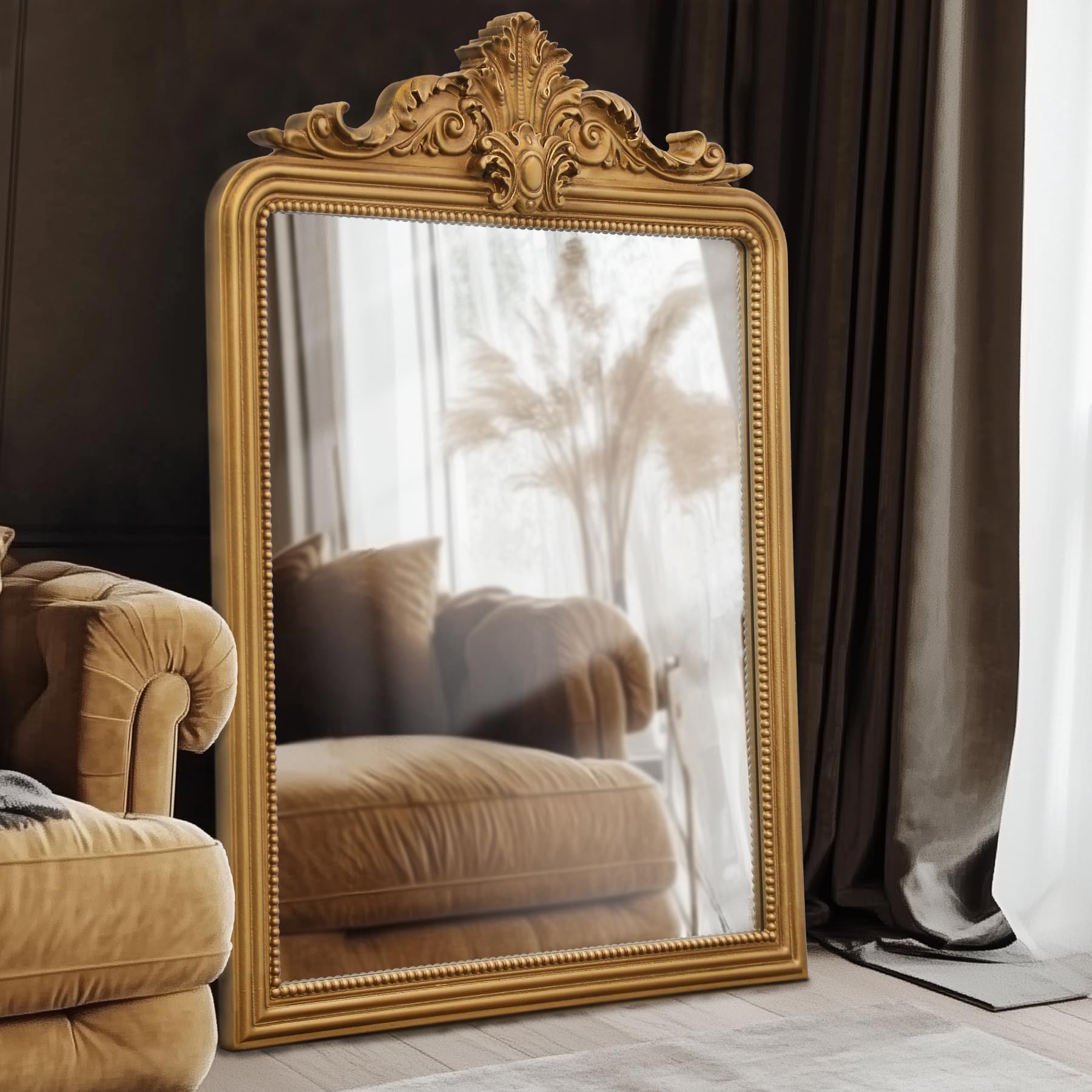 Amazon.com: Besdomus Gold Large Vintage Mirror: 24
