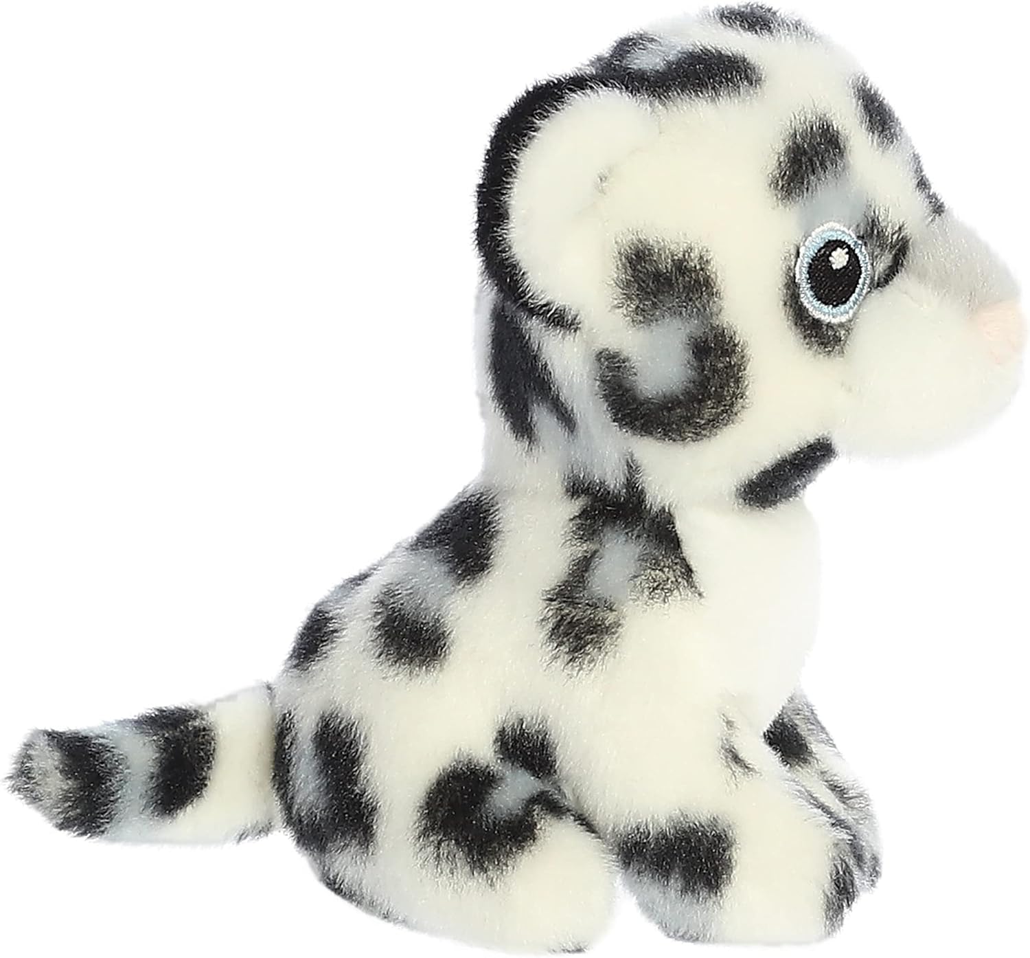 Aurora® Responsibly Made Eco Nation™ Snow Leopard Stuffed Animal - Ideal for Playtime Adventures - Perfect for Birthdays or Just Because - White 5.5 Inches