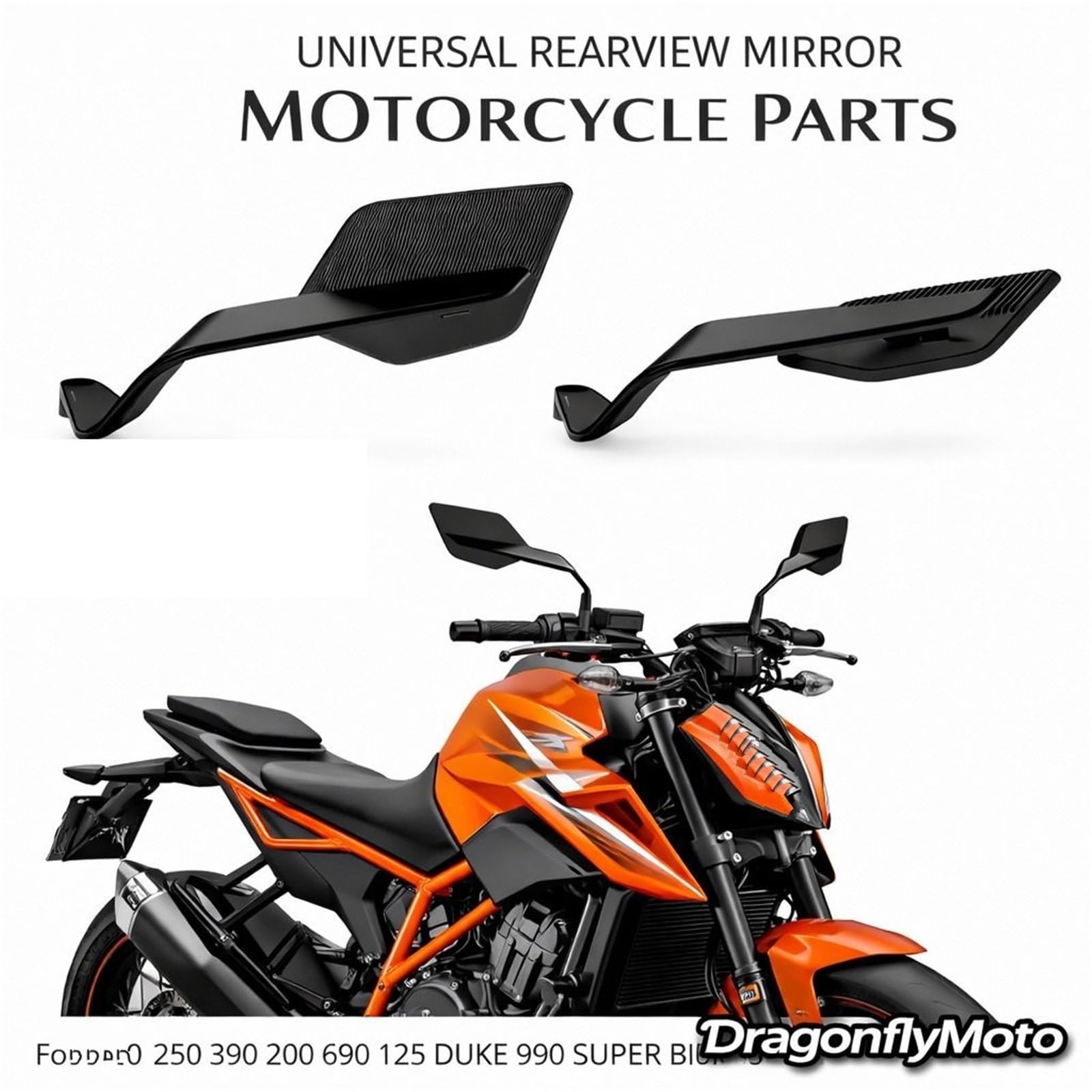 Do KT&M 250 390 200 690 125 990 Lusterka motocyklowe