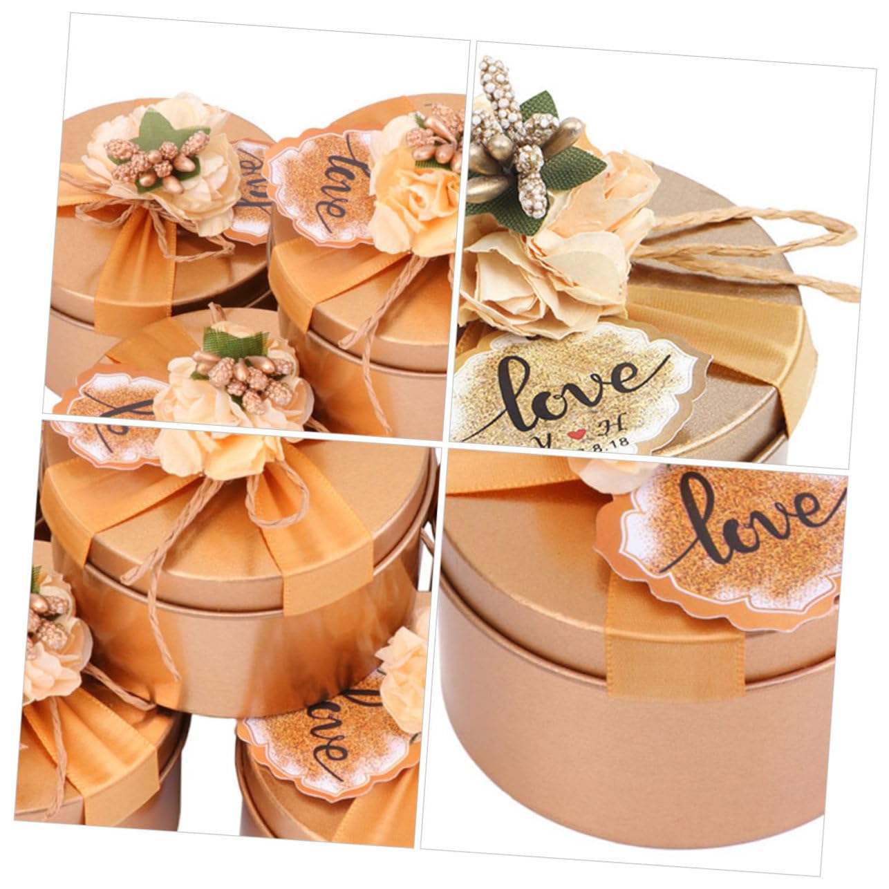 Healeved 8pezzi Scatole Per Matrimonio Da Scatoline Eleganti Per Confetti e Piccole Decorazioni Color Per Feste e Compleanni