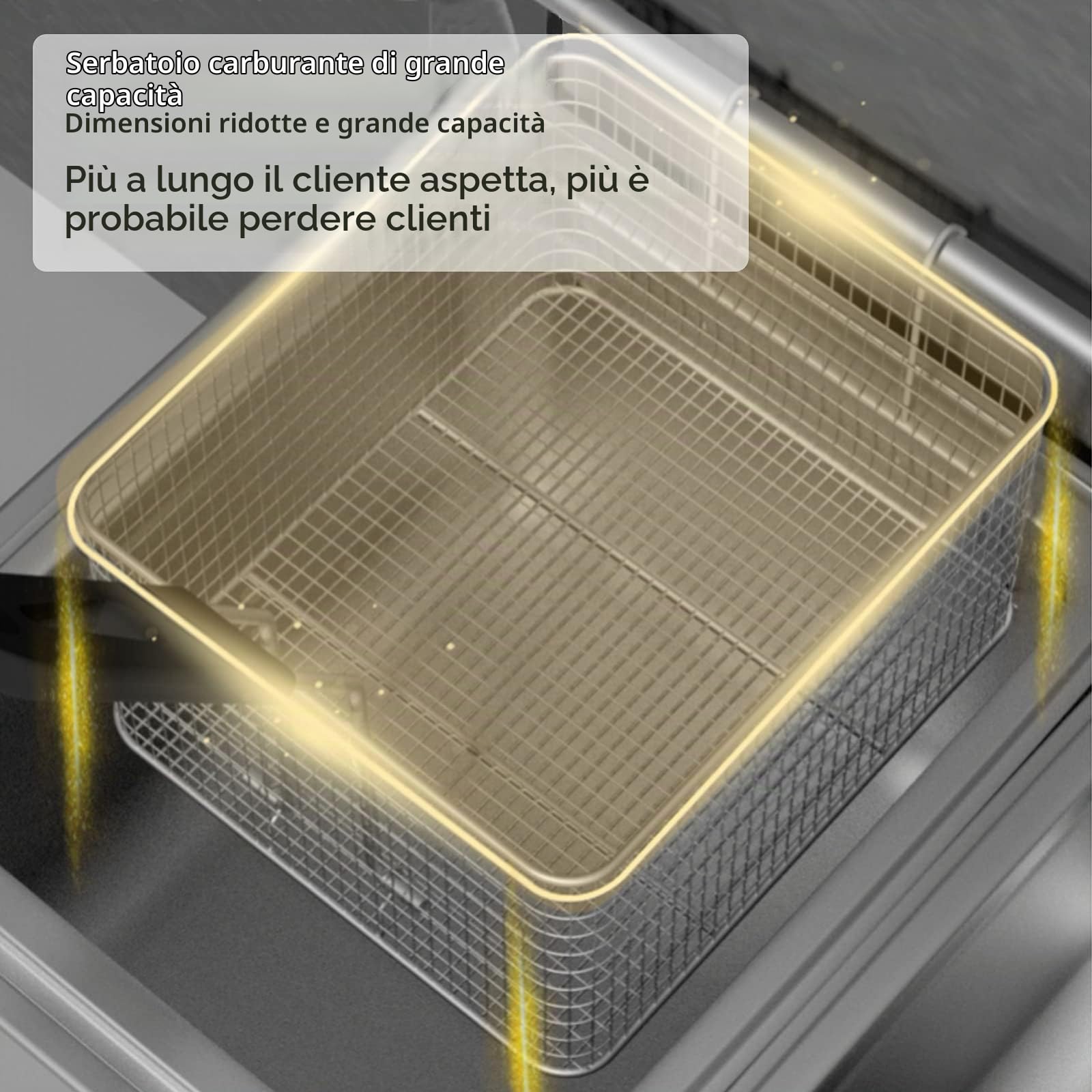 Friggitrice a Gas Grande capacità 11/22 L, Friggitrice GPL in Acciaio Inox per Uso Domestico e Commerciale, Potenza di Fuoco Regolabile, con Cestelli E Coperchi, per Patatine Ciambelle Pesce, Easy C