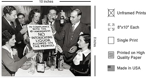 Miniatura 2 de Poster Master Póster de celebración vintage, impresión retro de fin de prohibición, arte de fotografía, arte de alcohol, regalo para él, ella,