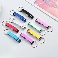 Vista 5 de 100 llaveros personalizados para abrebotellas a granel, recuerdos de boda con logotipo grabado, texto personalizado, abrebotellas de cerveza