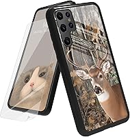 Vista 163 de Funda para Samsung Galaxy A12 5G con protector de pantalla, parte trasera de vidrio templado + TPU de silicona suave que absorbe los golpes