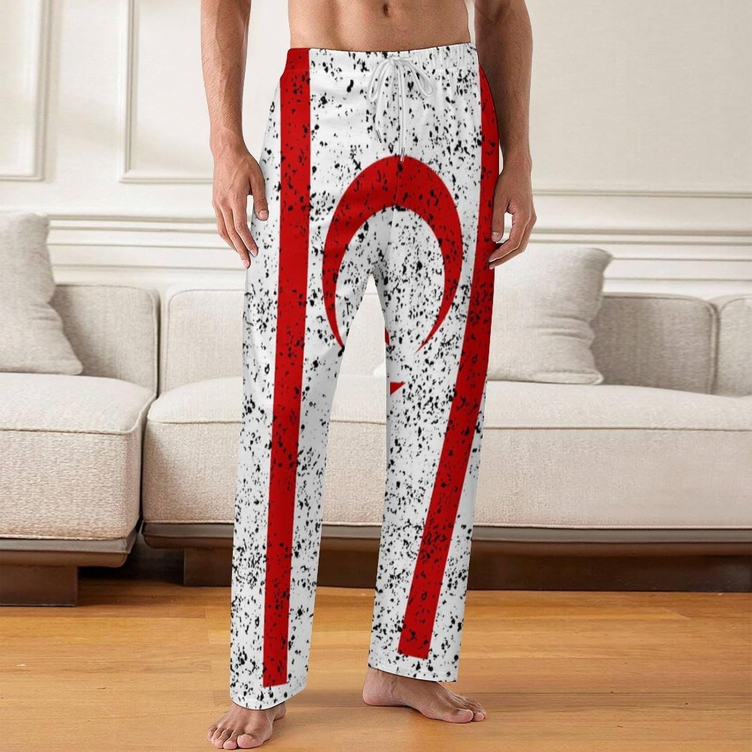 Vatican Flag Men’s Pajama Pants Soft PJ Bottoms,