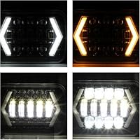 Akozon 300W LED Első Fényszóró - 7 Hüvelykes Négyzet Alakú Vízálló Autólámpa Cherokee XJ, MR2, Celica és 240SX Modellekhez 4