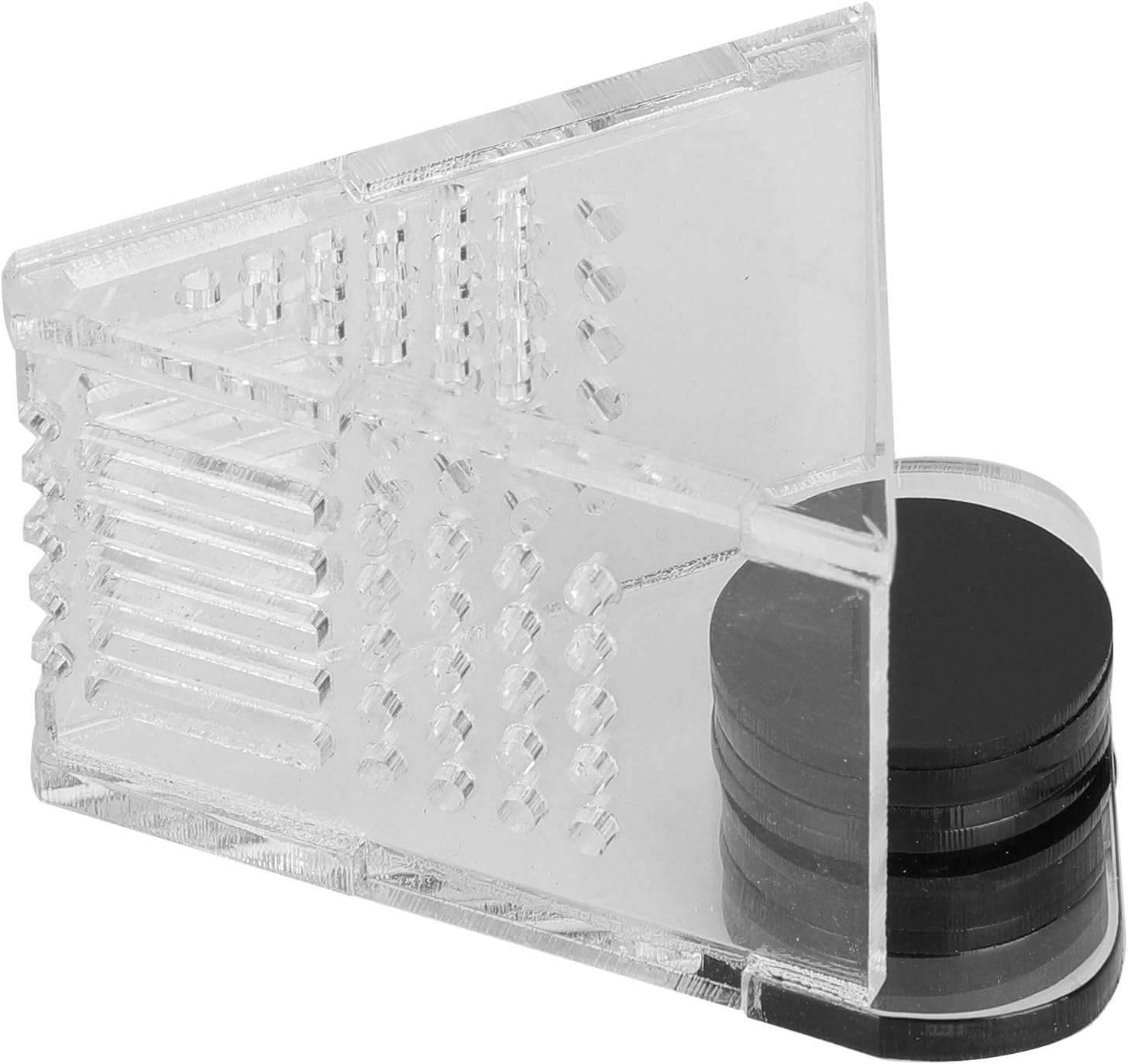 HEEPDD Acrylic Magnetic Fish Feeder, V Shape Red Cone Shrimp Feeder with Tweezer for Aquarium
