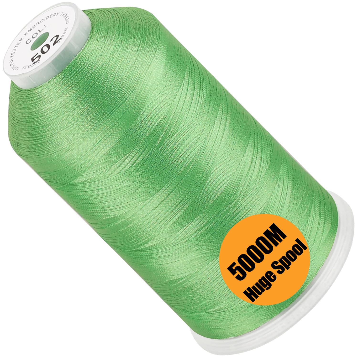 New brothread 5000M Huge Spool Embroidery Machine Thread - Mint Green
