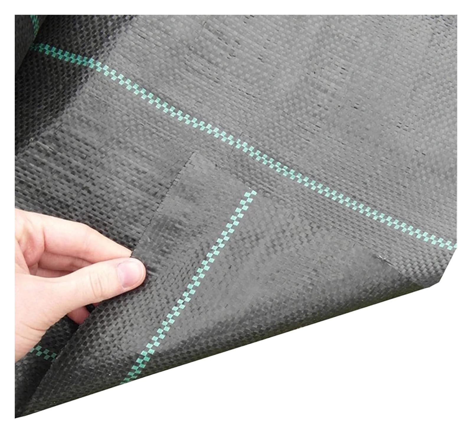 Toile Anti Mauvaises Herbes Jardin Membrane contrôle Mauvaises Herbes à Usage intensif sous Les patios Potagers Plates-Bandes Aménagement paysager Tapis Jardin Noir(1.2mx170m/4ftx558ft)