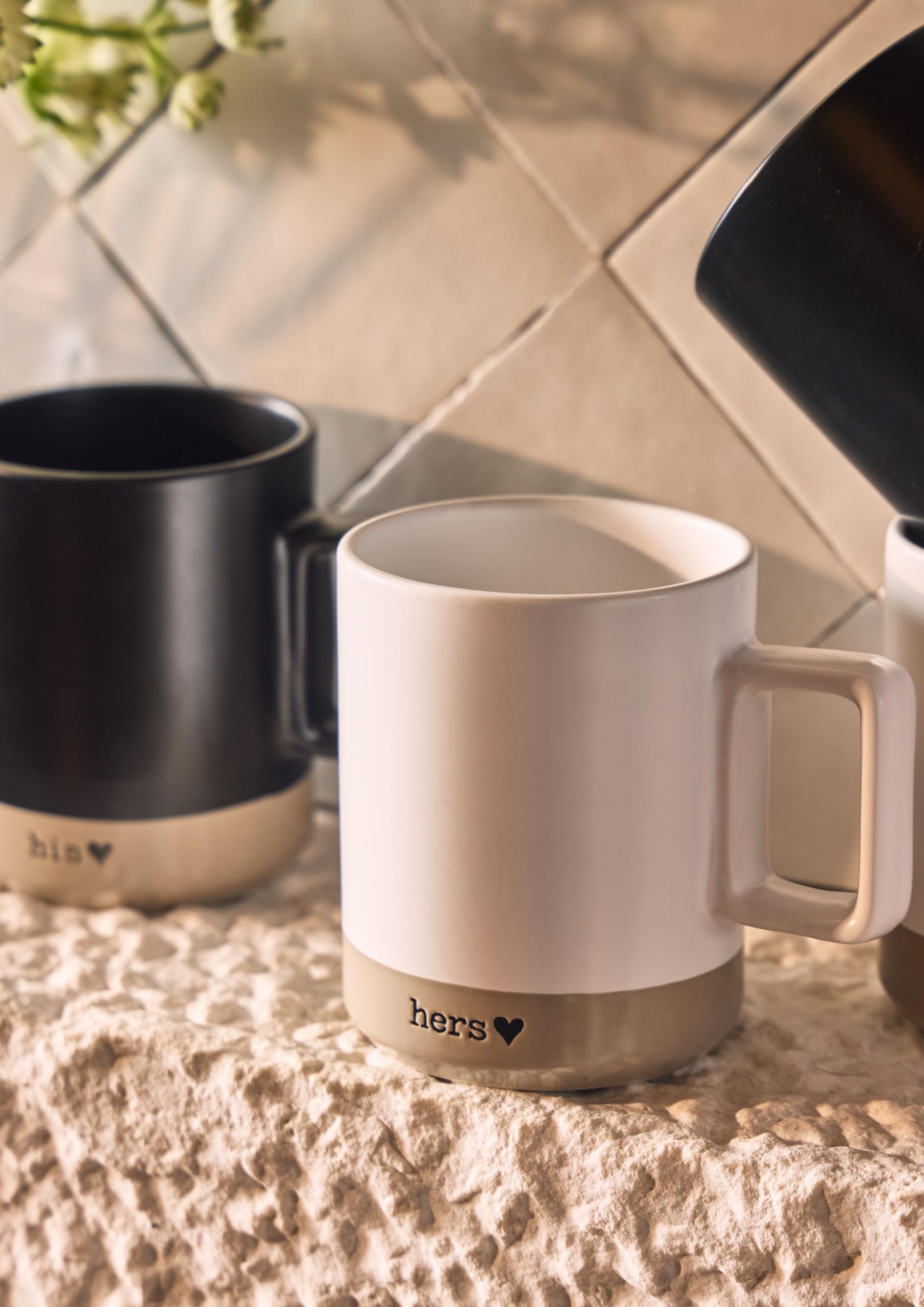 Tognana Confezione 2 Mug 400 Cc You & Me Stoneware Multicolor