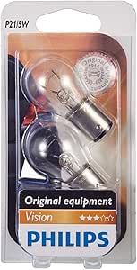 Philips Lampadina Auto 12V 21/5W - Pacco Da 3, Per Interni E Segnalazione