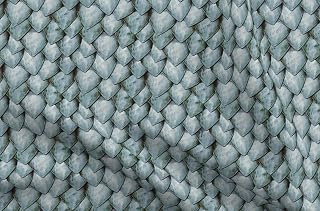 Spoonflower Fabric - Dragon Scales Dinosaur Costume Renaissance Medieval Silver Blue Printed on Denim Fabric Fat Quarter - Bottomweight Apparel Home Decor Upholstery