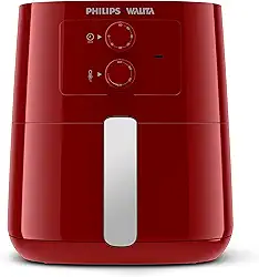 Fritadeira Airfryer Série 3000, Philips Walita, com 4.1L de capacidade, Vermelha, 1400W, 110v, RI9201/41