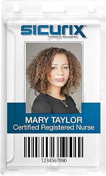 Badge Holder PolyCarb Vertical 25 Pack 68140