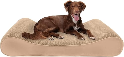 Miniatura 16 de Furhaven - Cama de espuma viscoelástica para perro, piel sintética ultraafelpada y gamuza, con funda extraíble lavable, color gris, jumbo (XL)