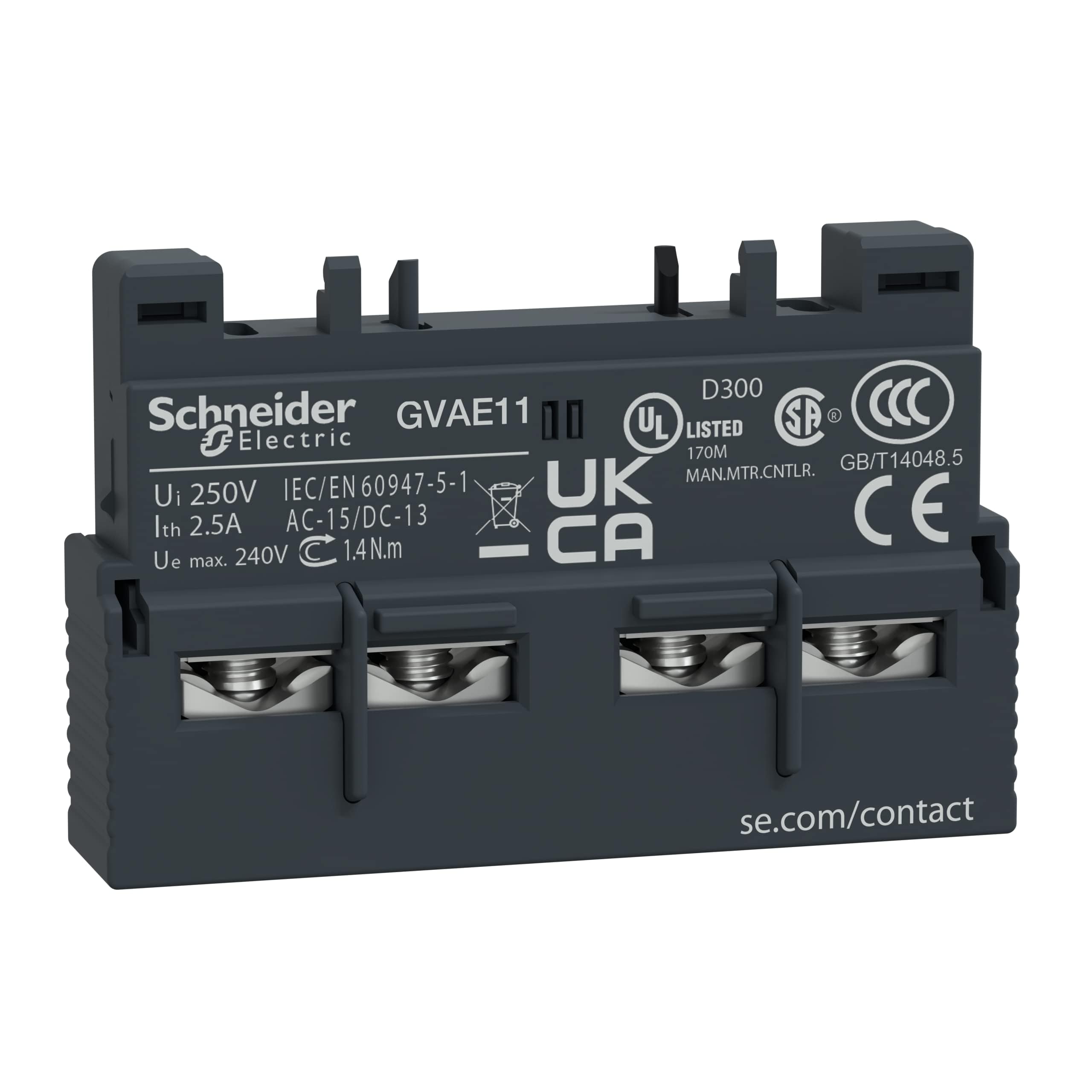 Schneider Electric - TeSys GV - contact auxiliaire - 1O+​1F - GVAE11