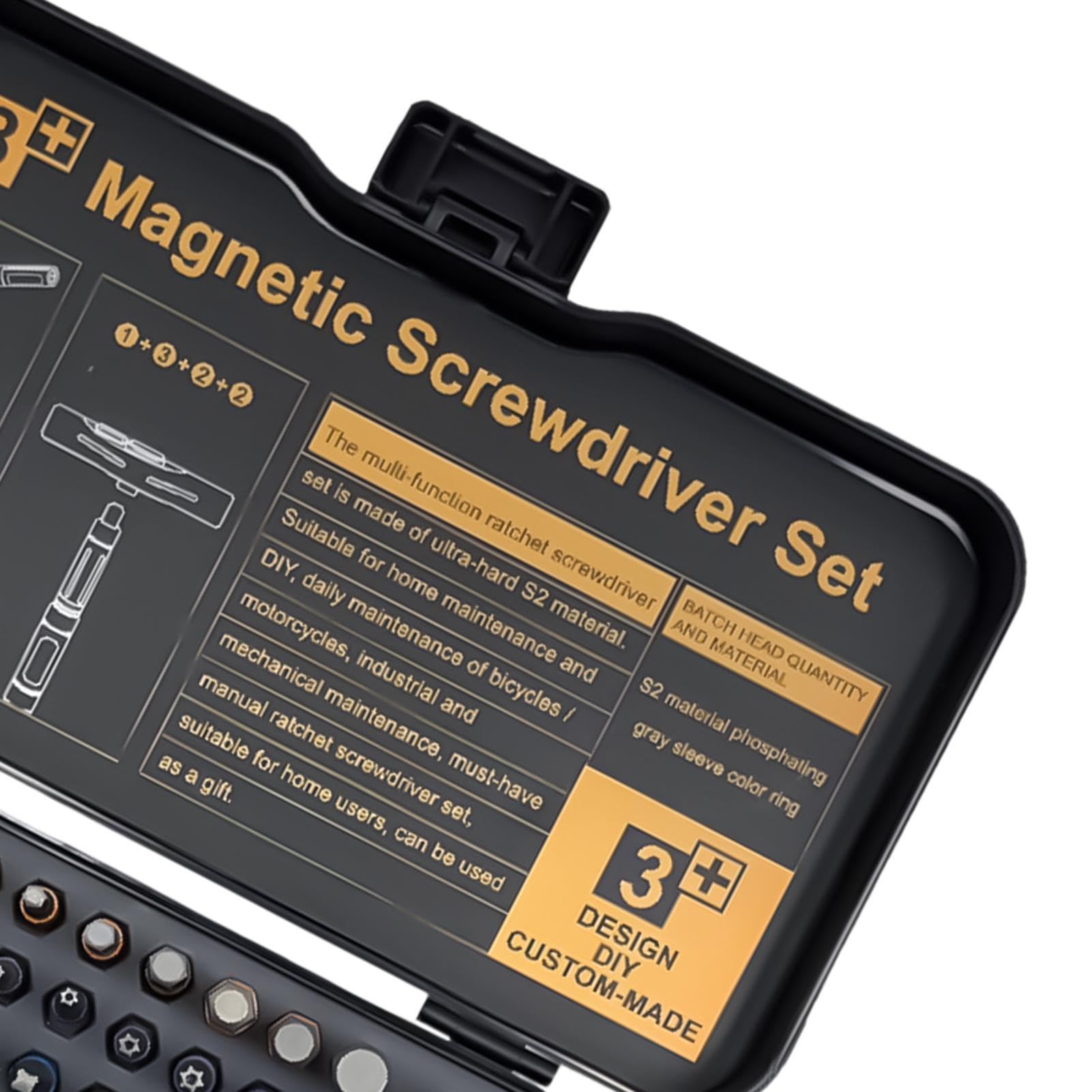 Cacciavite Magnetico Set Kit Portatile a T Maniglia 66-in-1 | Kit di Cacciaviti di Precisione Per Officina Domestica Elettronica Computer Orologio Auto Elettricista