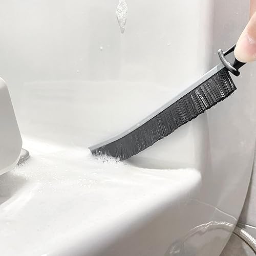 Miniatura 6 de Cepillo de limpieza de huecos, cepillo de limpieza de hendiduras de cerdas duras para baño, cocina, esquinas muertas, azulejos, ranuras de ventana,