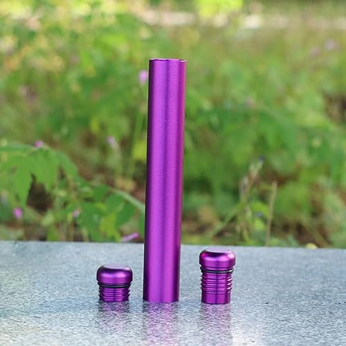 Miniatura 6 de TOPINCN Tubo de soporte de cigarrillos, aleación de aluminio de alto grado impermeable hermético contenedor de almacenamiento de tubo de cigarrillo,